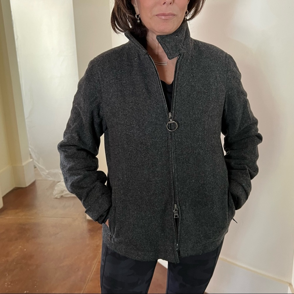 Prada Two Way Zipper Car Coat
